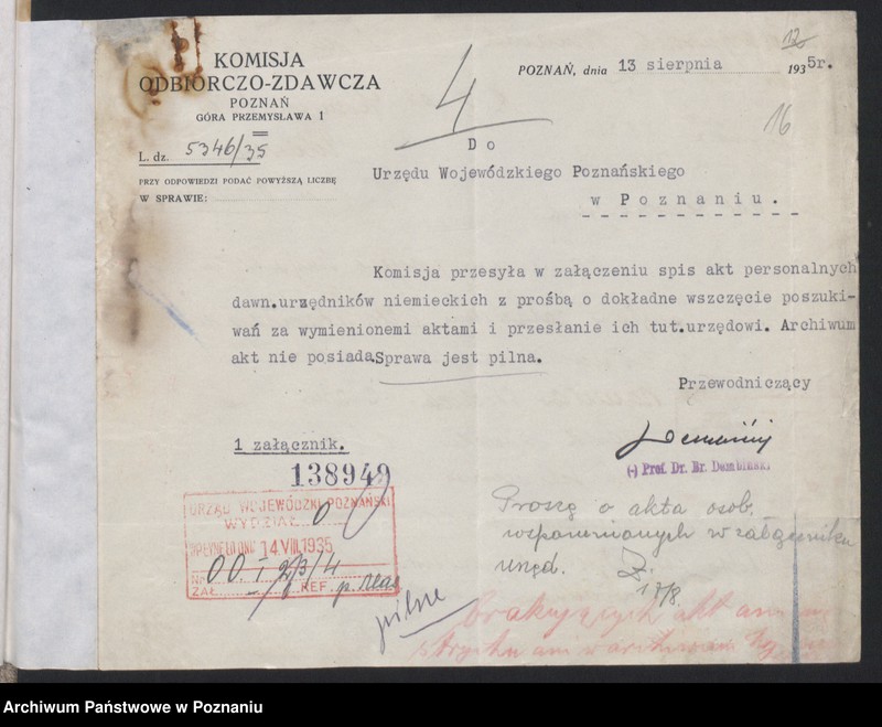 Obraz 20 z jednostki "Różne sprawy."