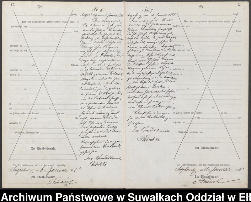 image.from.unit.number "Sterbe-Neben-Register des Preussischen Standes-Amtes Angerburg Kreis Angerburg"