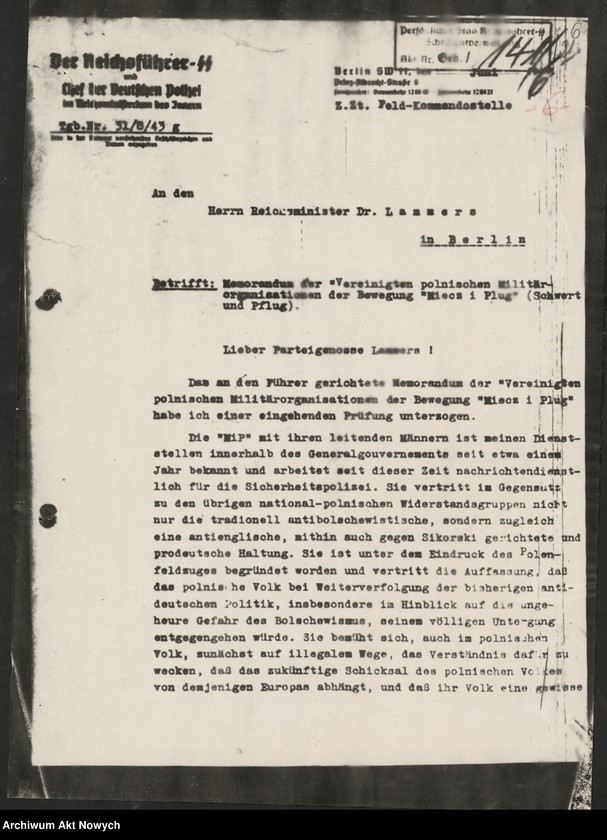 image.from.unit.number "Materiały dotyczące organizacji "Miecz i Pług"."