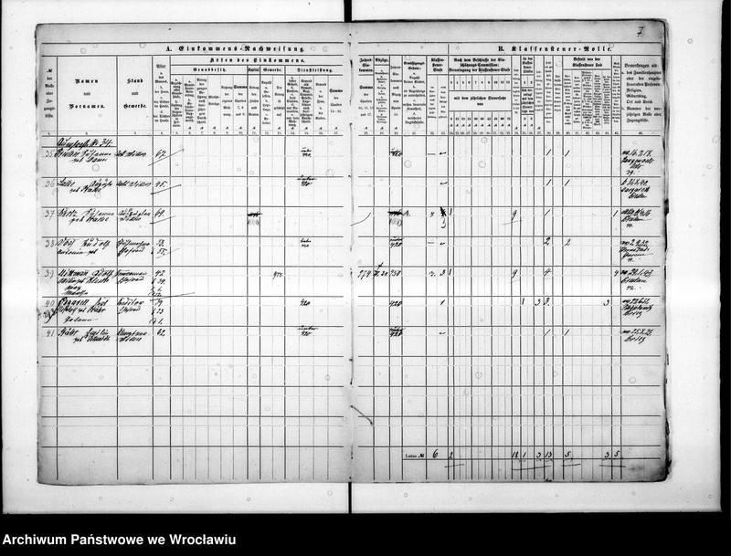 image.from.unit.number "Klassensteuerrolle nebst Eikommens - Nachweisung"