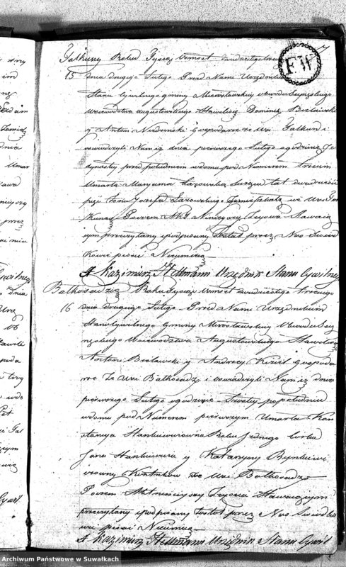 image.from.unit.number "Akta Umarłych Gminy Mirosławskiey na Rok 1823"