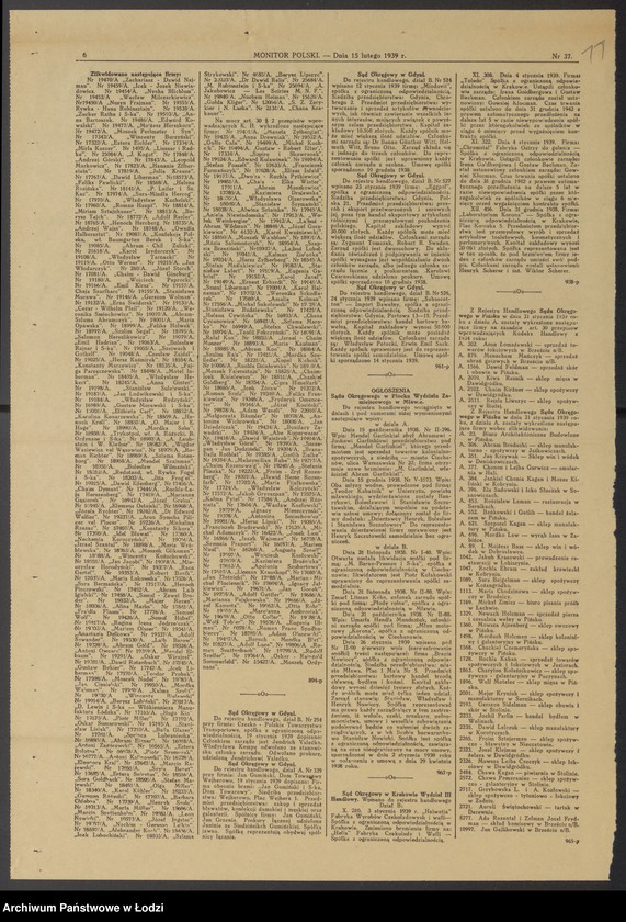 Obraz 13 z jednostki "Szlama Grauman- sprzedaż dodatków krawieckich"