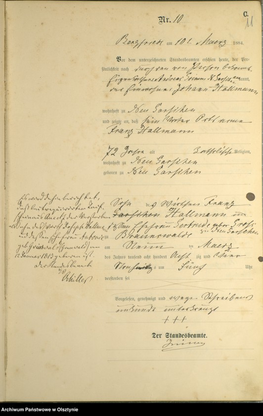image.from.unit.number "Sterbe-Haupt-Register Nr 1 - 64"