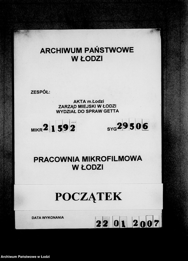 Obraz 1 z jednostki "J.841-860 [Wnioski Żydów z Getta o zwrot należności za prace lub towar wzięty na kredyt]"