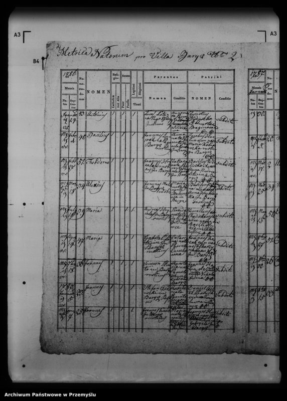 Obraz 6 z jednostki "[Kopie ksiąg metrykalnych parafii Barycz z filiami Grabowiec, Skład Solny (dekanat Medyka)]"
