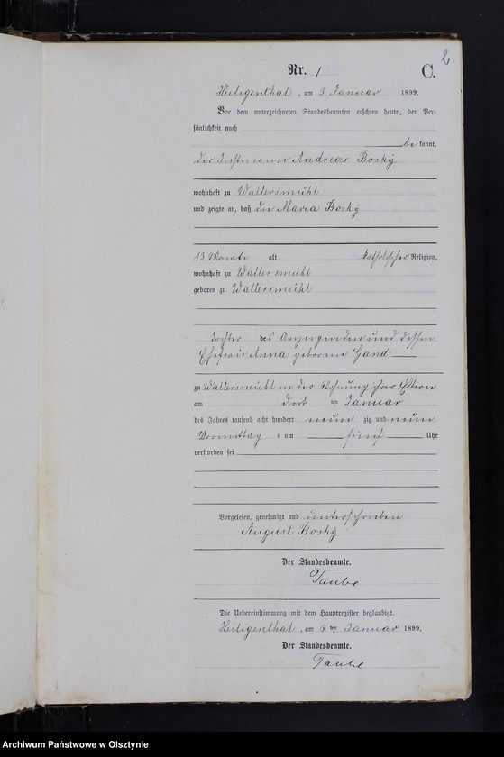 image.from.unit.number "Sterbe-Neben-Register Nr 1 - 42"