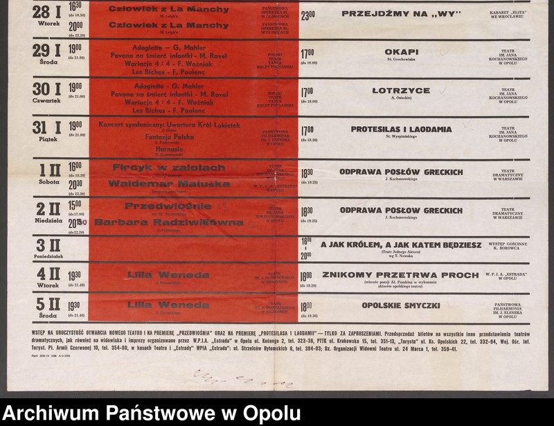 Obraz 2 z kolekcji "Uroczyste otwarcie nowego gmachu Teatru im. Jana Kochanowskiego w Opolu - 23.01.1975 r."