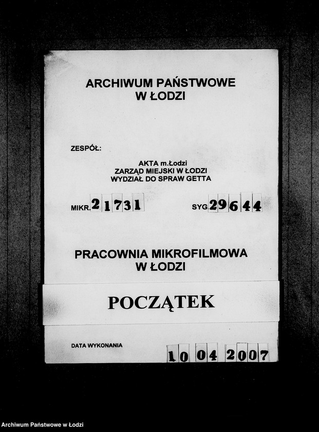 Obraz 1 z jednostki "Konto nr 7.Reichsführer der SS. [Rejestr konta nr 7. Komm nr-y 32-175]"