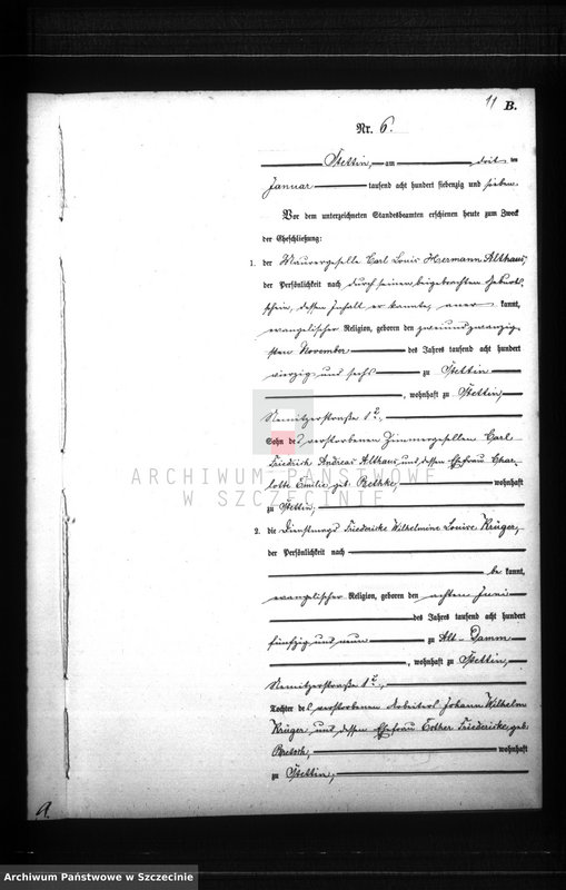 Obraz 14 z jednostki "Heiraths-Register (Neben-Register) Band I"
