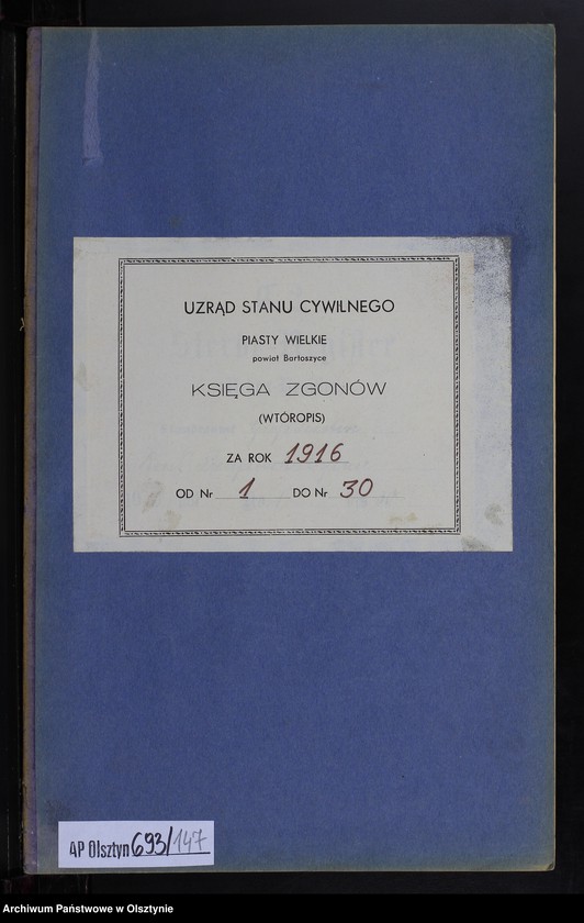 image.from.unit.number "Sterbe-Neben-Register Nr 1 - 30 [ Księga zgonów - wtóropis ]"