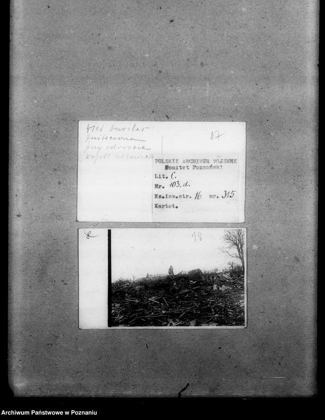 Obraz 17 z jednostki "Fotografie związane z wojną między innymi zdjęcie z frontu niemiecko- austriacko-rosyjskiego od Tobołowa do Galicji 1916 - 1918, sztab Legionów Polskich z 1914 roku w czasopiśmie "Welt am Bild", afisze satyryczne, karty, bony żywnościowe i tym podobne"