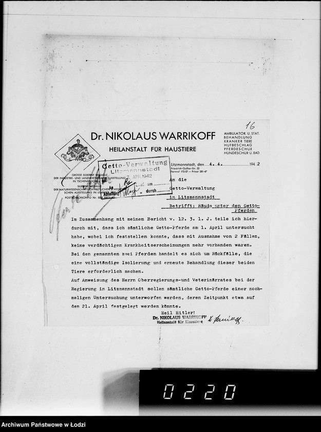 Obraz 20 z jednostki "Pferdeverkauf [oraz artykułów technicznych]"