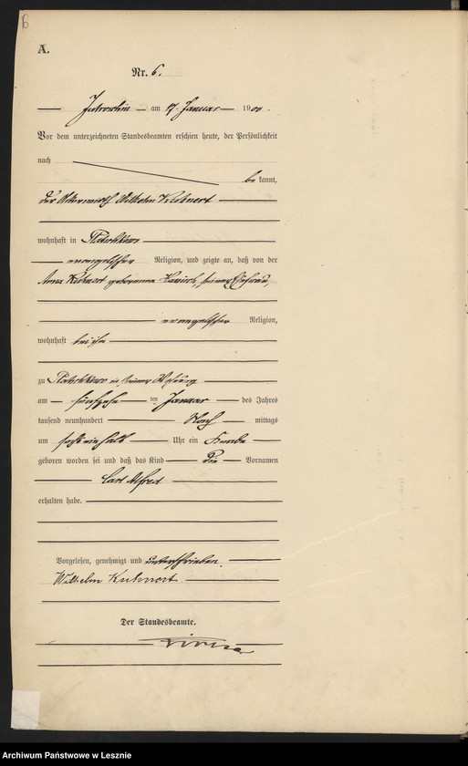 Obraz 9 z jednostki "[Księga urodzeń]"