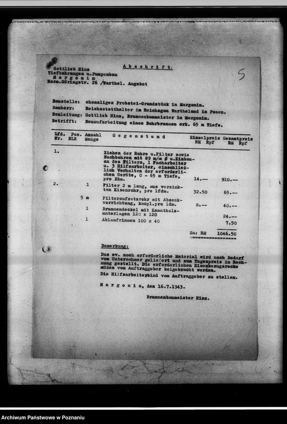 Obraz 9 z jednostki "Gebäude der Spielbühne Margonin."