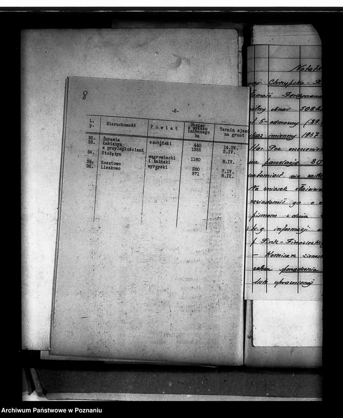 Obraz 12 z jednostki "Przymusowy wykup majątku Chrzypsko Wielkie i Białcz powiatu międzychodzkiego"