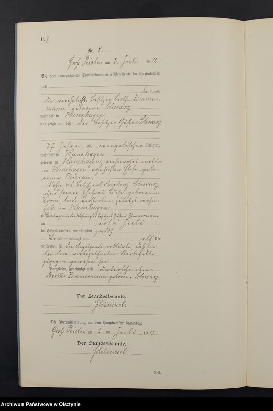image.from.unit.number "Sterbe-Neben-Register Nr 1 - 14 [ Księga zgonów - wtóropis ]"