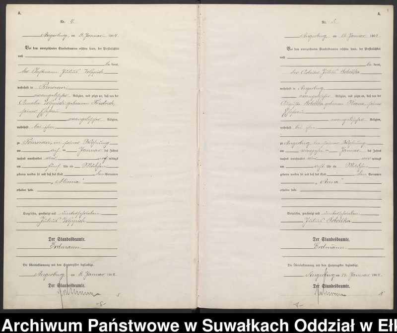 image.from.unit.number "Geburts-Neben-Register des Preussischen Standesamtes Angerburg Kreis Angerburg"