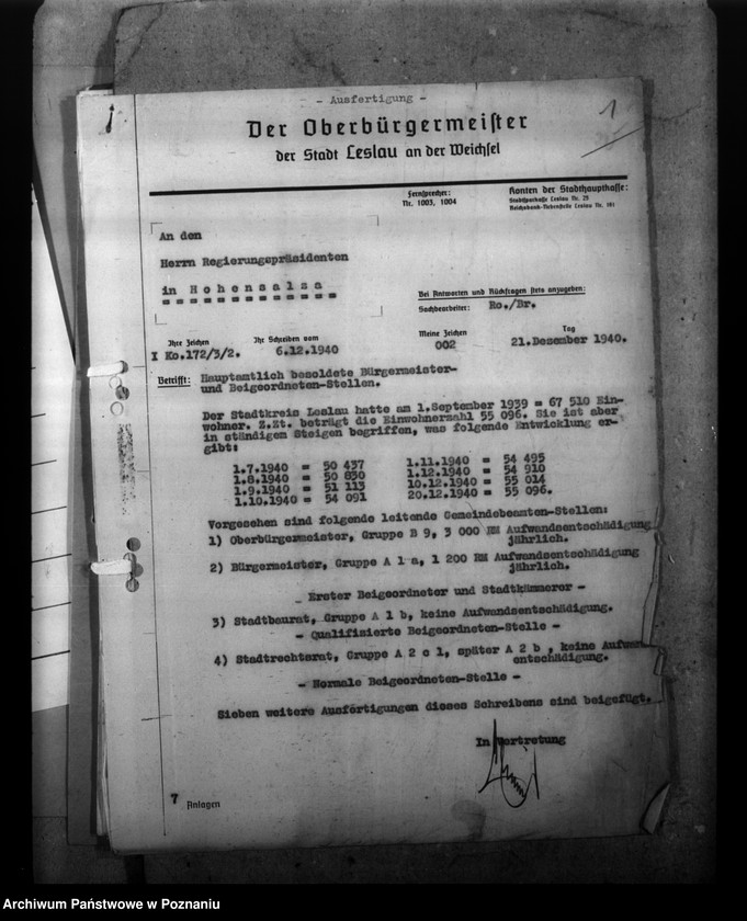 Obraz 5 z jednostki "Besoldung der Gemeindebeamten in den eingegliederten Ostgebieten"