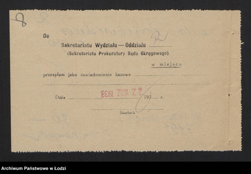 Obraz 10 z jednostki "Majer Abram Białogłowski, Jakub Lejb Caugen- wyrób i sprzedaż manufaktury"