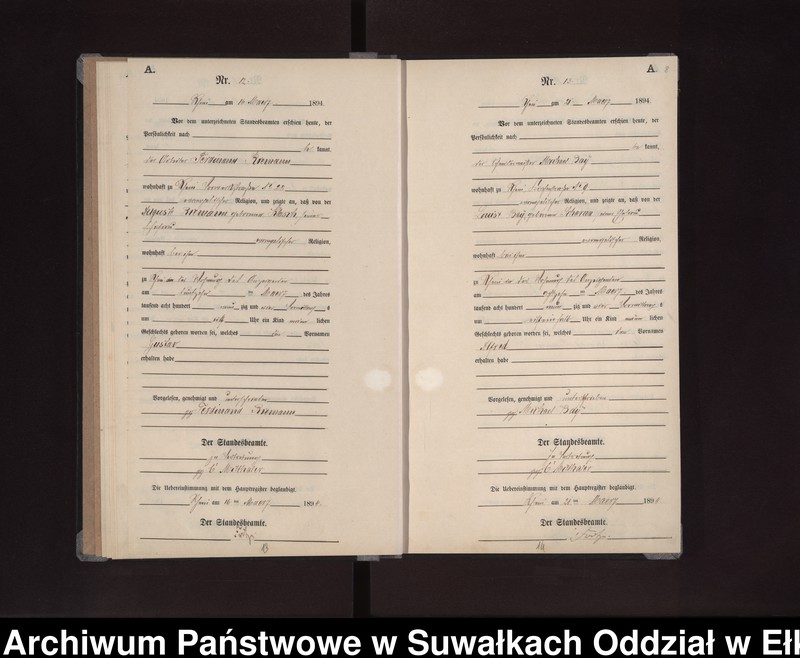 image.from.unit.number "Geburts-Neben-Register des Preussischen Standes-Amtes Rhein Kreis Loetzen"