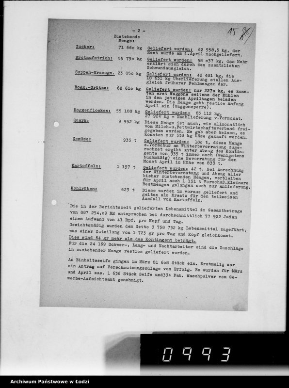 Obraz 19 z jednostki "Monatsberichte [Wydziałów G.V. Plan rozmieszczenia zakładów przemysłowych w Getcie według liczby robotników]"