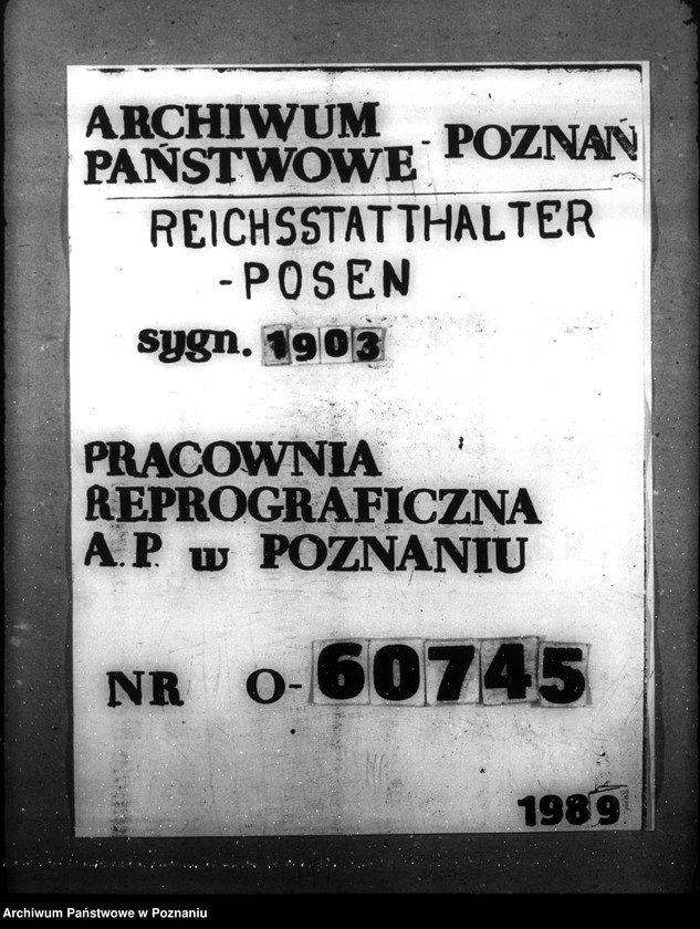 Obraz 1 z jednostki "Spisy lekarzy i aptekarzy w Kraju Warty"