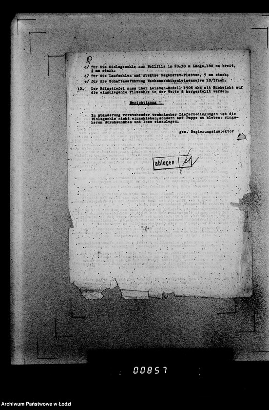 Obraz 14 z jednostki "339 Filztiefel A.[Zamówienia, korespondencja, kalkulacje]"