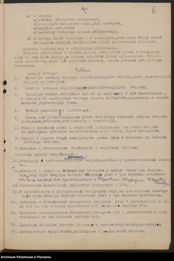 Obraz 10 z jednostki "Statut Związku i jego zmiany."