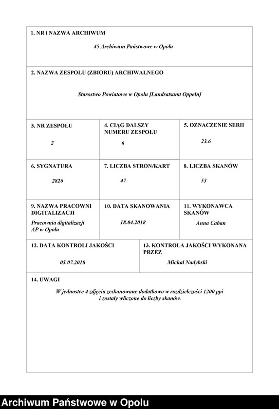 Obraz 1 z jednostki "[Zezwolenie na pobyt - Alfons Sage, ur. 13. 05. 1913 Breslau]"