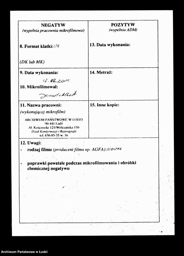 Obraz 3 z jednostki "Akta w przedmiocie szpitala"