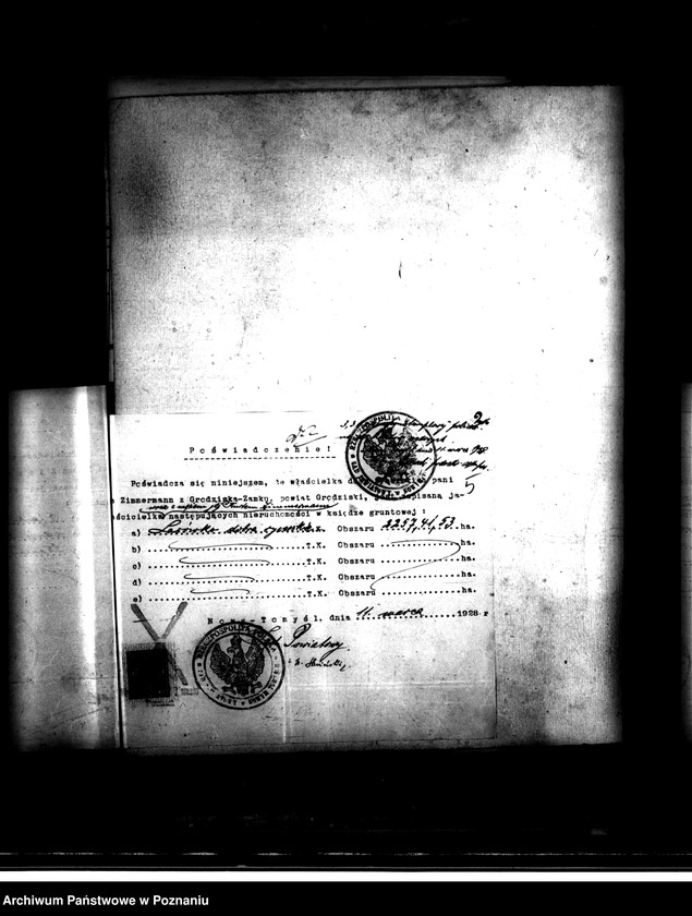 image.from.unit.number "Majątek Grodzisk powiatu nowotomyskiego wyłączenie z art. 4 i 5 ustawy o wykonaniu reformy rolnej Helena Zimmermann"