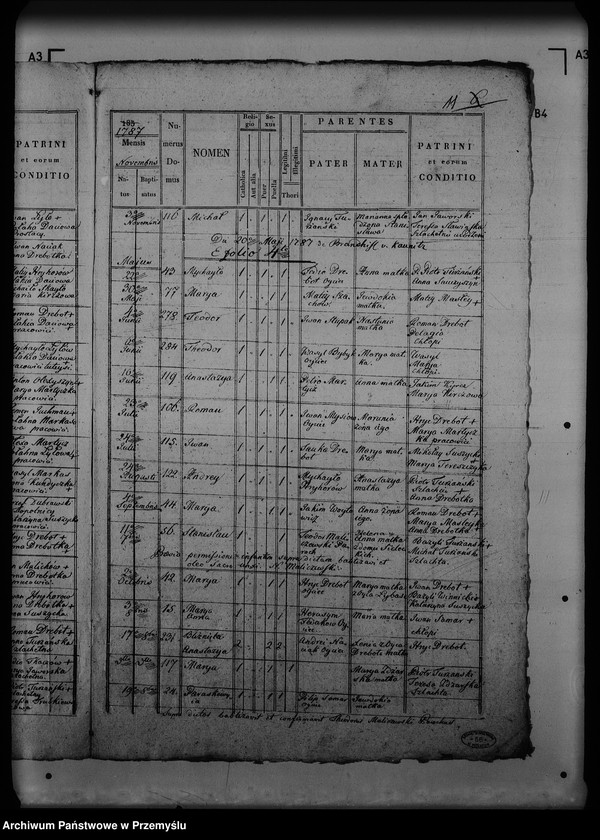 Obraz 15 z jednostki "[Kopie ksiąg metrykalnych parafii Turze (dekanat Rozłucz)]"