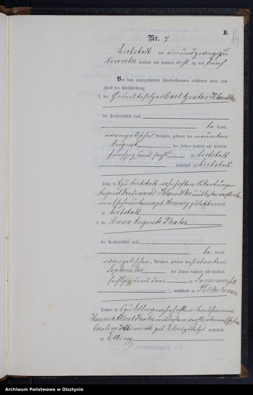 image.from.unit.number "Heiraths-Neben-Register Nr 1 - 10"