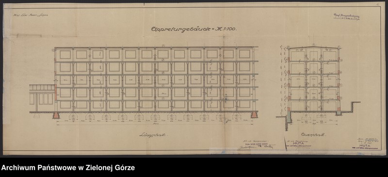 Obraz 16 z jednostki "Bahnhofstrasse. Tuchfabrik - Moss Löw Beer. Anbau der Fabrikgrundstück der Firma Mos. Löw. Beer. Sagan."