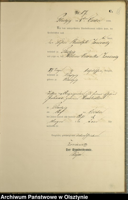image.from.unit.number "Sterbe-Haupt-Register Nr 1 - 23"