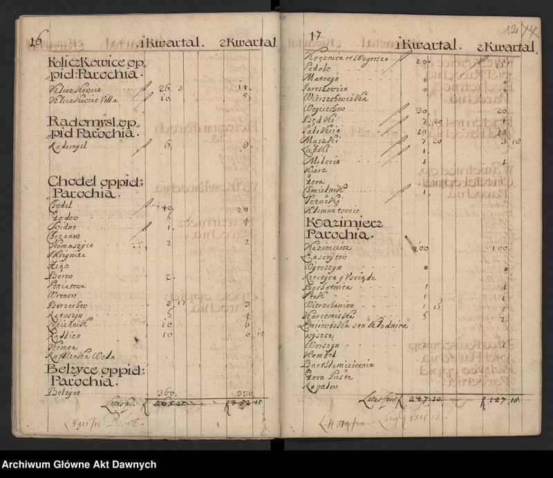 image.from.unit.number "Regestr percepty szelążnego, podatków od różnych likworów constitutione sejmu warszawskiego uchwalonego a prima Mai w woj. lubelskim."
