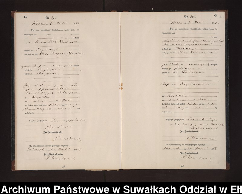 image.from.unit.number "Sterbe-Neben-Register des Preussischen Standes-Amtes Neuhoff Kreis Loetzen"