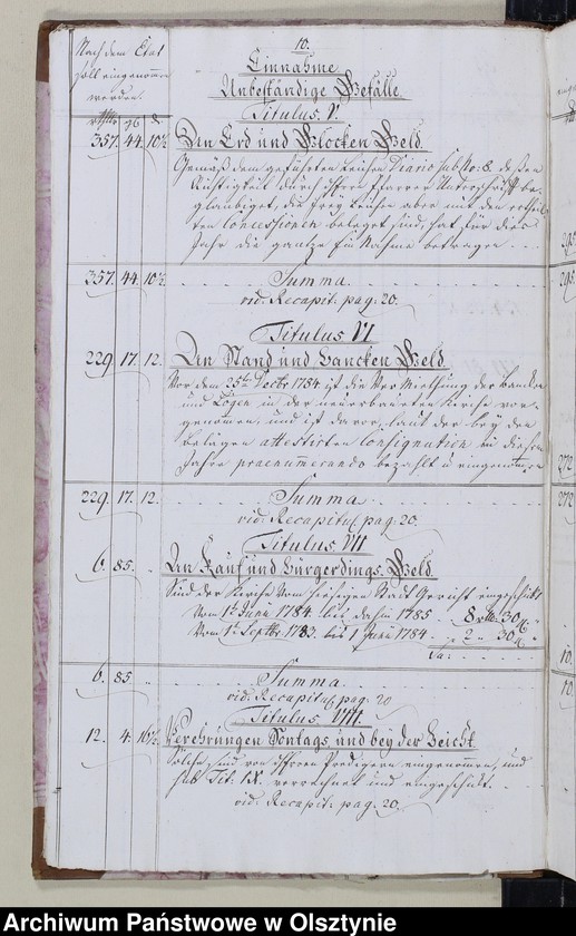 image.from.unit.number "Kirchen-Rechnung über Einnahme und Ausgabe"