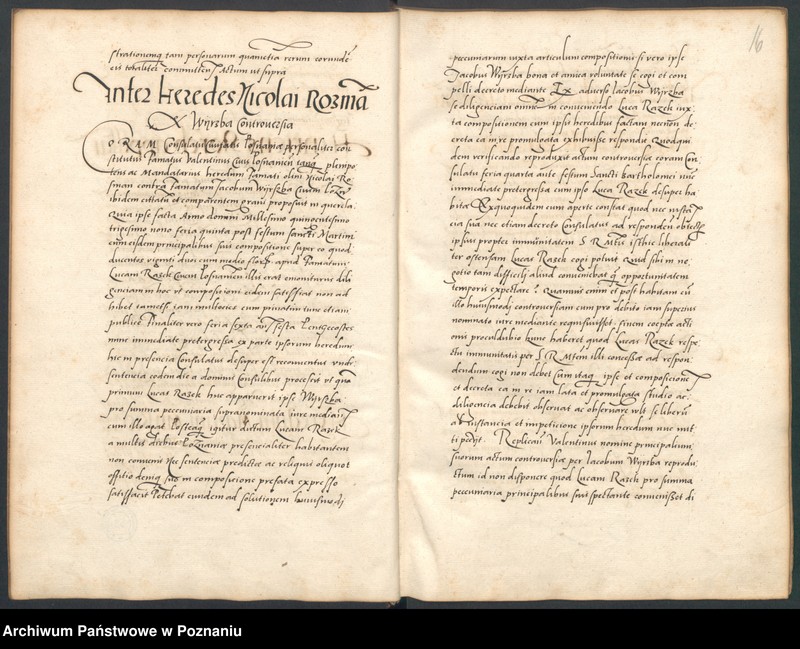 Obraz 17 z jednostki "Liber controversiarum coram consulatu Posnaniensi actarum ..."