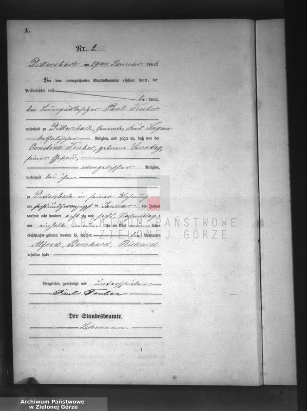 Obraz 5 z jednostki "[Księga aktów urodzeń]"