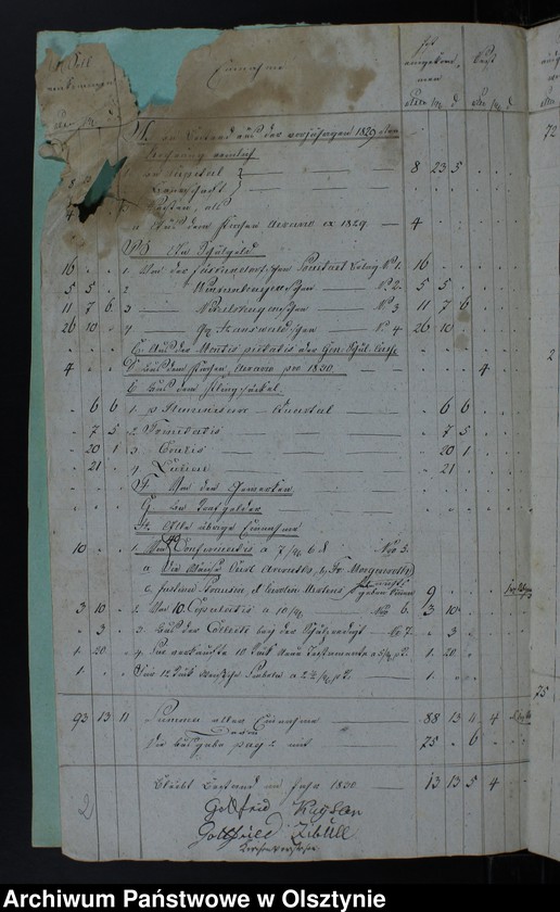 image.from.unit.number "Jahres Rechnung der Jaeskendorffschen-Schul-Casse"