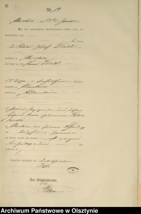 image.from.unit.number "Sterbe-Haupt-Register Nr 1 - 297"