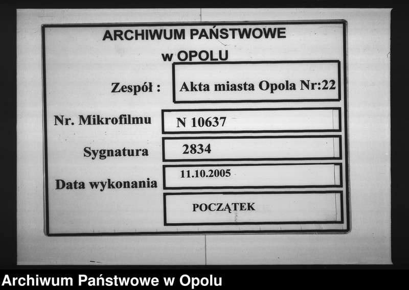 Obraz 1 z jednostki "Contract betr[effend] Anschluss des Oppelner Kreises an die städt[ische] Krankenanstalt zu Oppeln"
