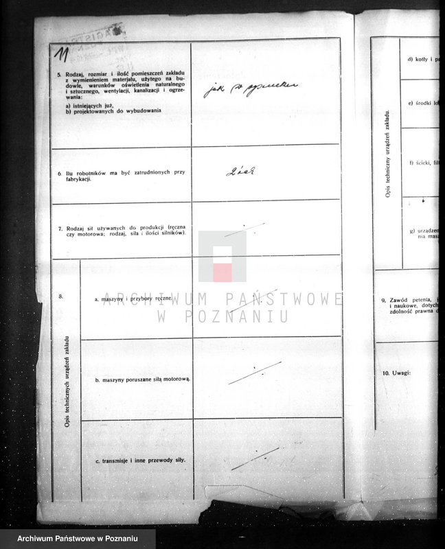 Obraz 14 z jednostki "/Projekt urządzenia odlewni metali przy ul. Dąbrowskiego 81/"