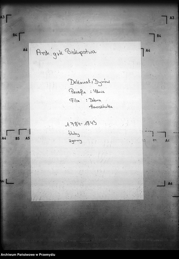 image.from.unit.number "[Kopie ksiąg metrykalnych parafii Ulucz z filiami Hroszówka, Dobra (dekanat Dynów)]"