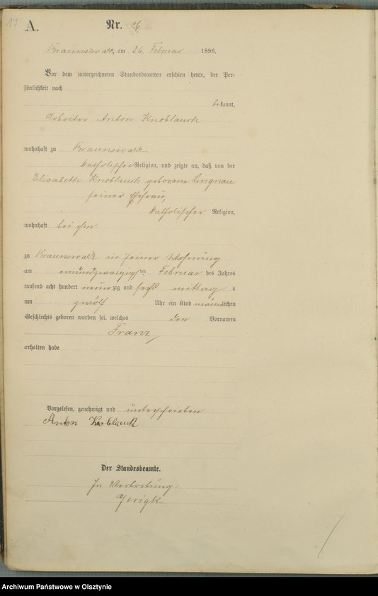 image.from.unit.number "Geburts-Haupt-Register Nr 1 - 100"