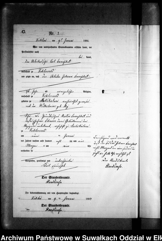 image.from.unit.number "Sterbe-Neben-Register des Preussischen Standes-Amtes Kehlen Kreis Angerburg"