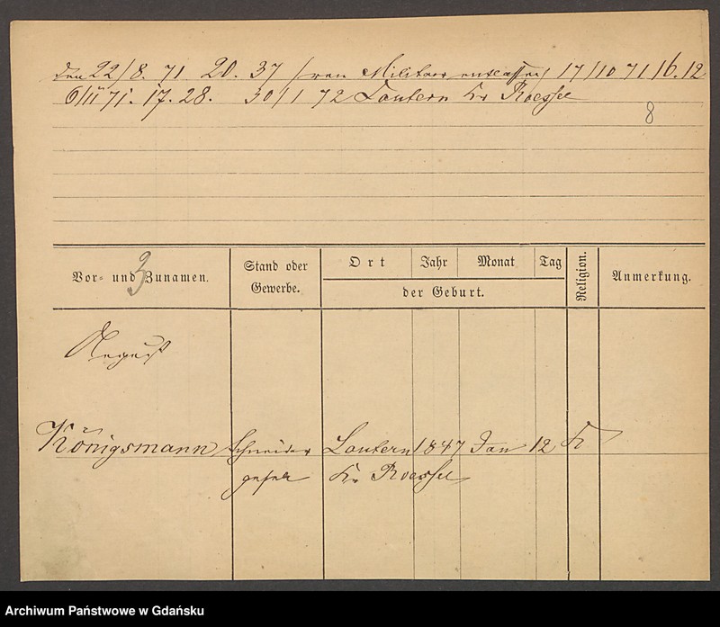 image.from.unit.number "Karty meldunkowe: Königsbeck - Koewius"