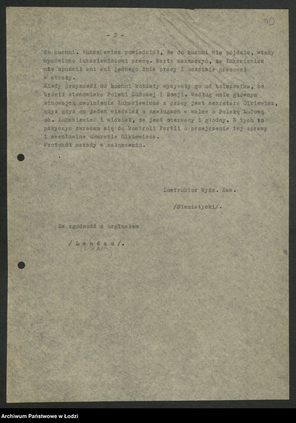 Obraz 11 z jednostki "Doniesienia i zażalenia [w sprawach personalnych]"