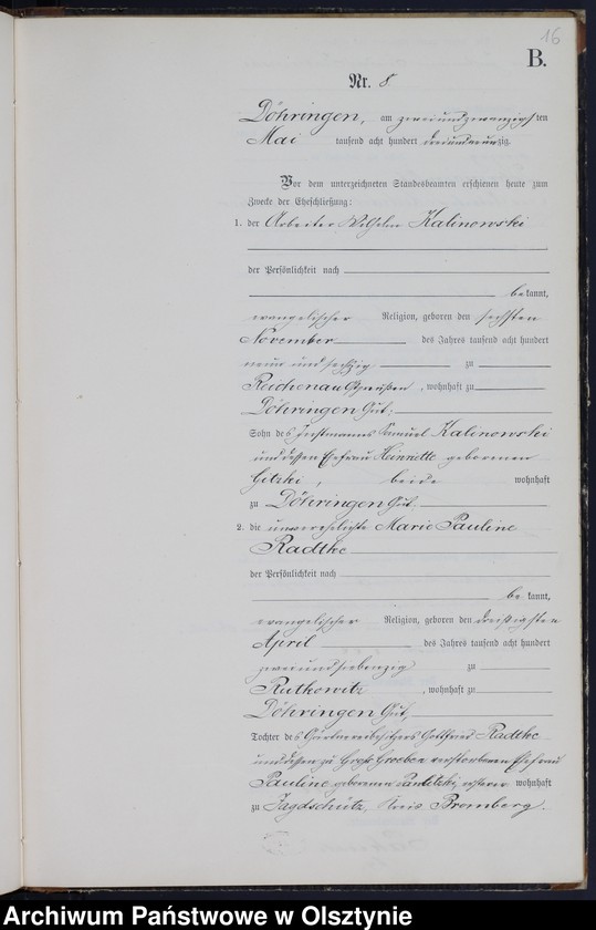 image.from.unit.number "Heiraths-Neben-Register Nr 1 - 19"